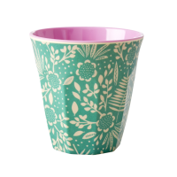 Fern and Flower Print Melamine Cup By Rice DK